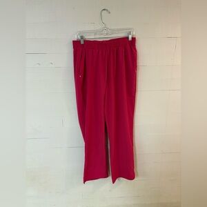 Easy Stretch by Butter-Soft Pink Scrub Pants Petite Large Stretch Elastic Waist
